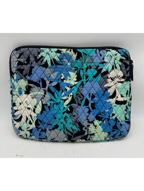 Vera Bradley Multicolor Cotton Floral Laptop Sleeve Diamond Stitched Case Bag